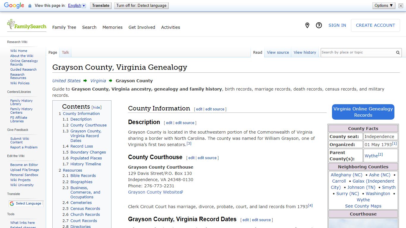 Grayson County, Virginia Genealogy • FamilySearch